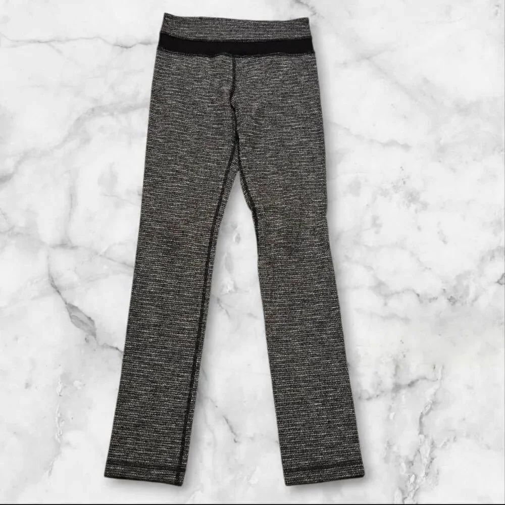 Lululemon Size 6 Skinny Groove Pant Tweed Gray
